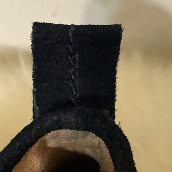 G. H. Bass Houndstooth Cloth and Suede Leather Wedge Moccasin Loafer size 8 - Picture 11 of 13